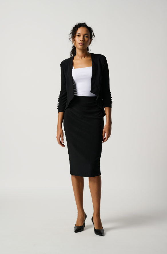 Classic Long Pencil Skirt